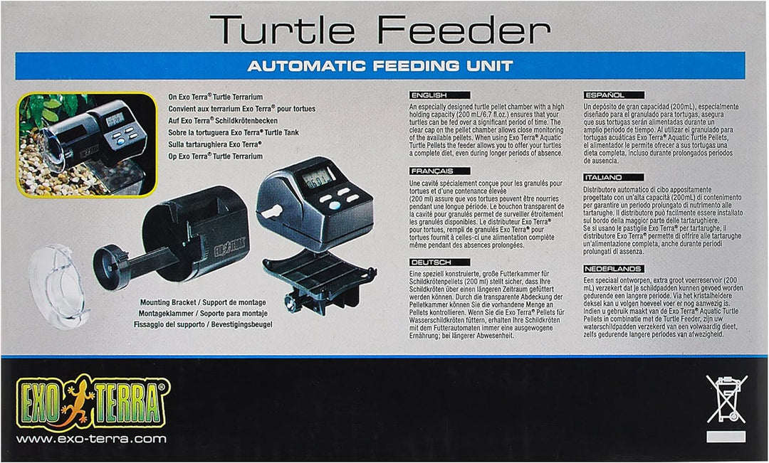 Exo Terra Turtle Feeder, Futterautomat für Schildkröten, programmierbarer Futterautomat, geeignet fü