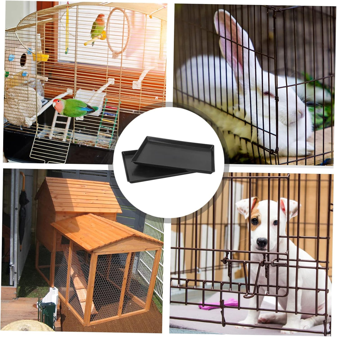 BESPORTBLE 2 Stück Kunststoffschale Für Hundekäfig Vogeltoilette Katzentoiletten Hundekäfighalter Kä