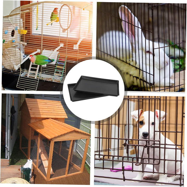 BESPORTBLE 2 Stück Kunststoffschale Für Hundekäfig Vogeltoilette Katzentoiletten Hundekäfighalter Kä