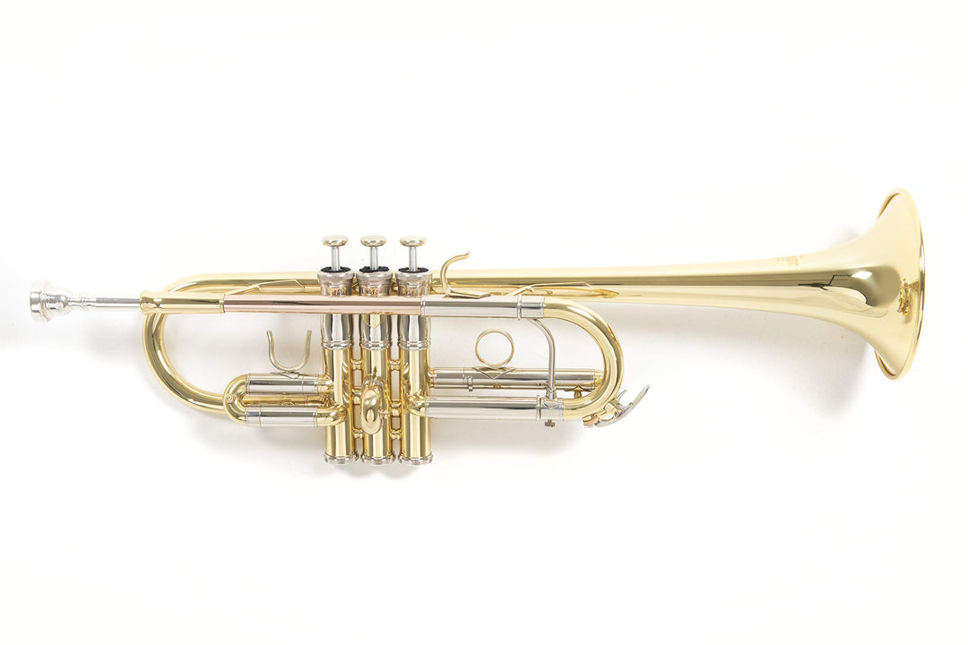Roy Benson C-Trompete MOD.TR-402C + 1 Satz Bb Züge lackiert, inkl. Etui, TR-402C