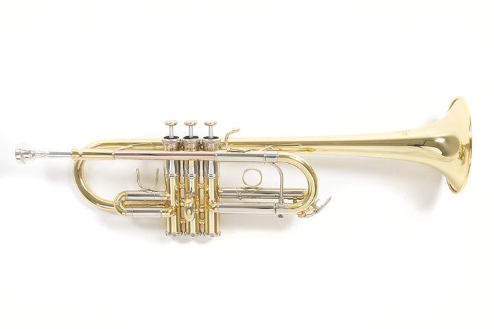 Roy Benson C-Trompete MOD.TR-402C + 1 Satz Bb Züge lackiert, inkl. Etui, TR-402C