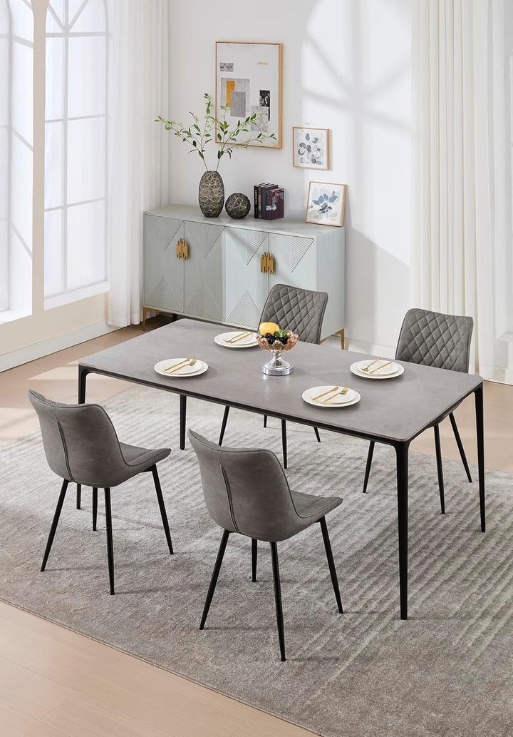 WOLTU Esszimmerstühle 4er Set, Küchenstühle, Wohnzimmerstühle, Polsterstühle mit Rückenlehne, für Es