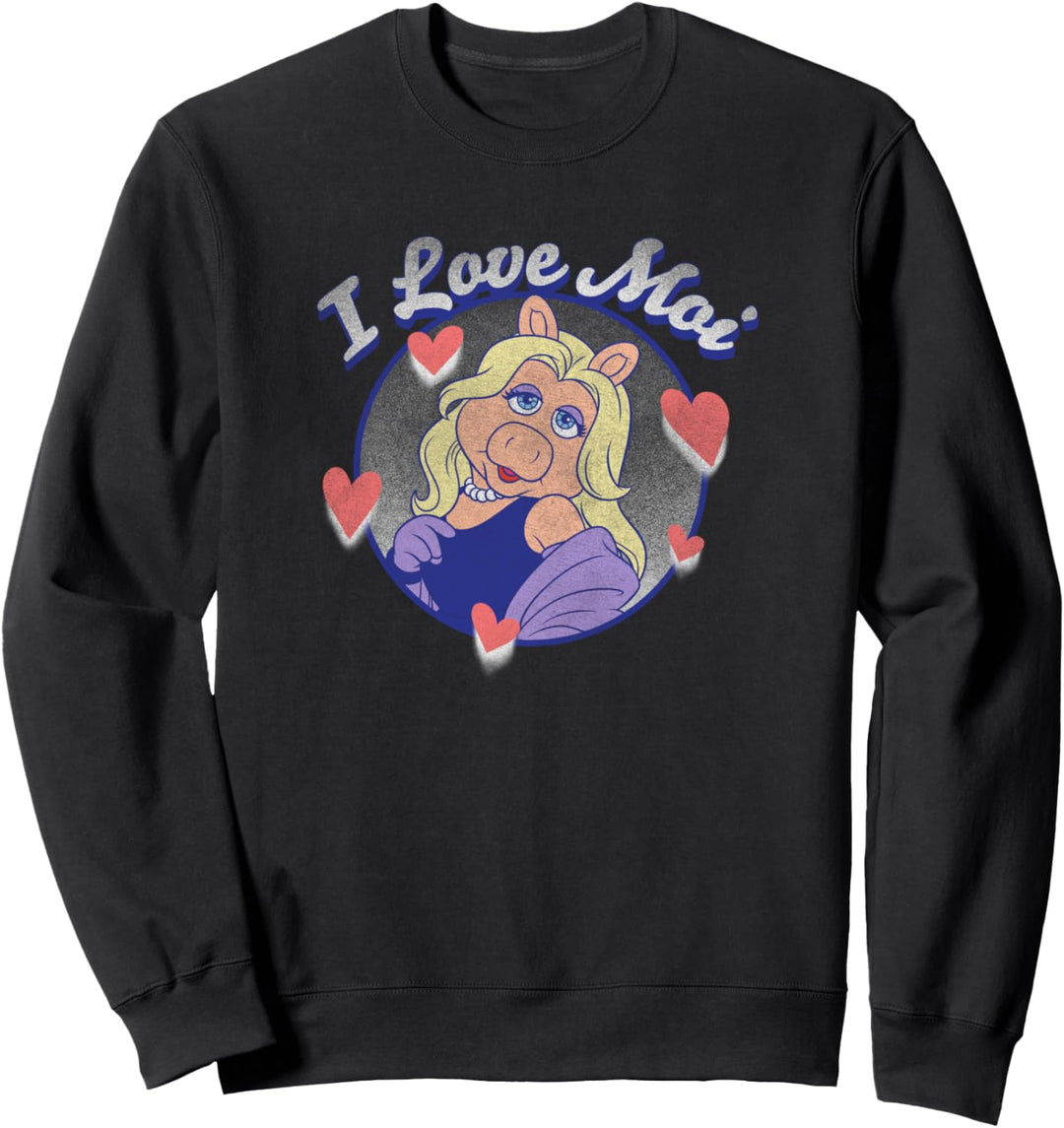 Disney The Muppets Valentinstag Miss Piggy I Love Moi Sweatshirt