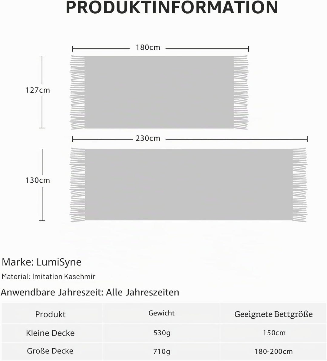 LumiSyne Zellulare Strickdecke Mit Quaste Einfarbige Zartes Hohlen Webmuster Weich Atmungsaktiv Sofa