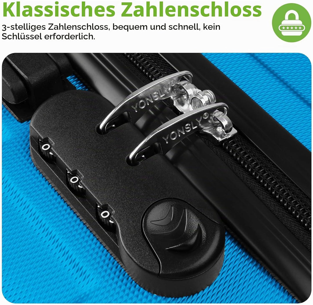 Trolley Koffer, Reisekoffer Suitcase, Rollkoffer Handgepäck, Hartschalenreisekoffer, Teleskopkoffer