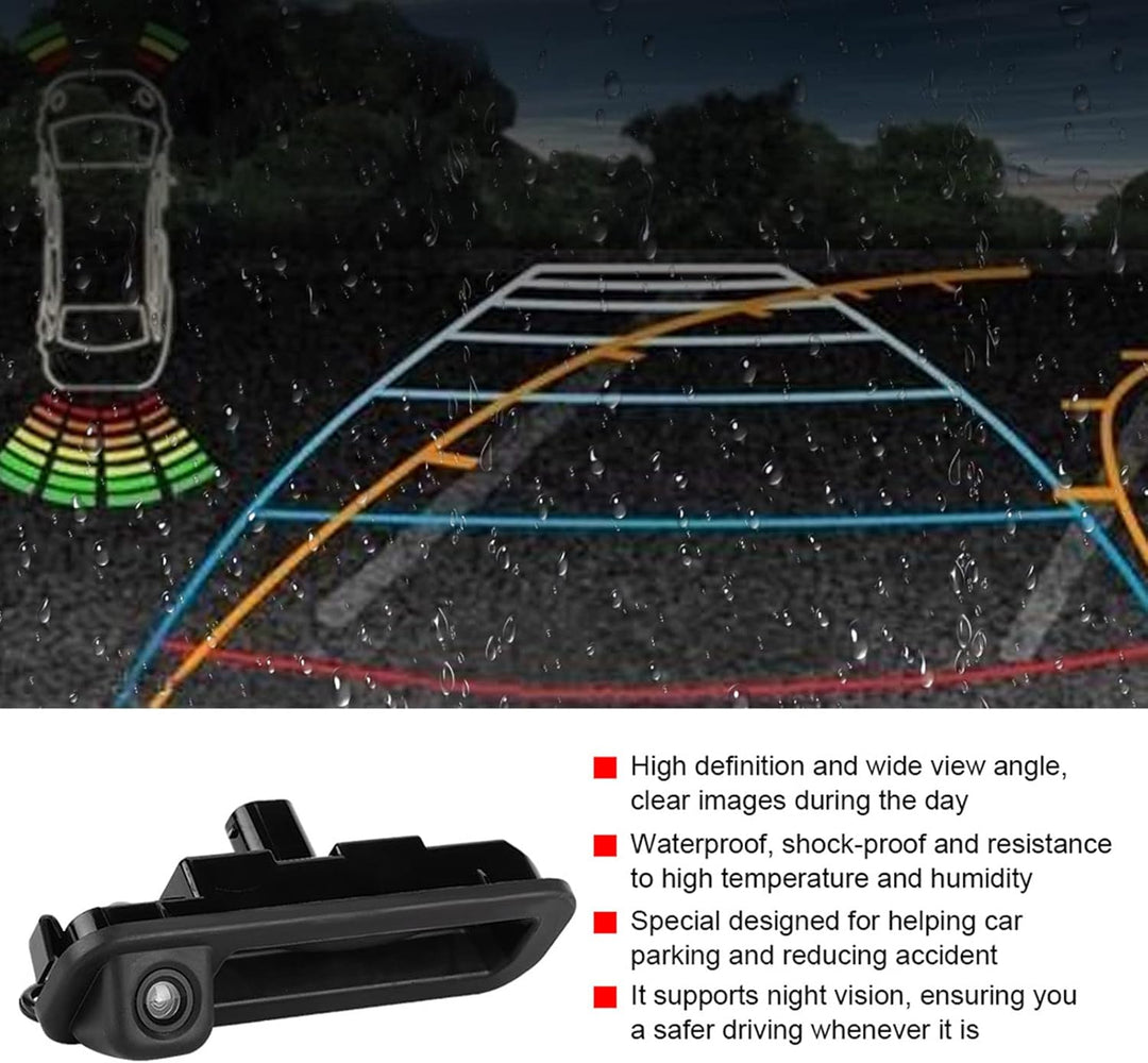Dioche Rückfahrkamera Auto, Professionelle Rückfahrkamera mit IP67 Schutz, 170° HD Weitwinkel und Na