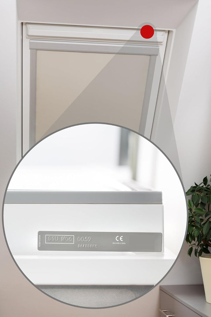 Lichtblick Dachfensterplissee, Stoff, Creme, 49,3 x 94 cm (F6) (B x L) 49,3 x 94,0 cm (F06) (B x L)