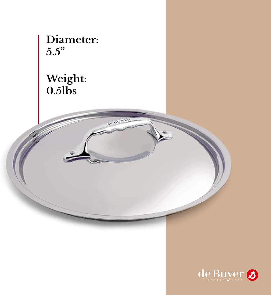 De Buyer Deckel, Edelstahl, Silber, 14 x 14 x 35.6 cm, 14 x 14 x 35.6 cm