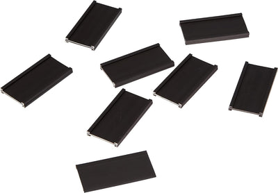 Legamaster 7-450600 Magnetische Etikettenträger für Whiteboards, 36 Stück, 30 x 60 mm, schwarz, 30 x