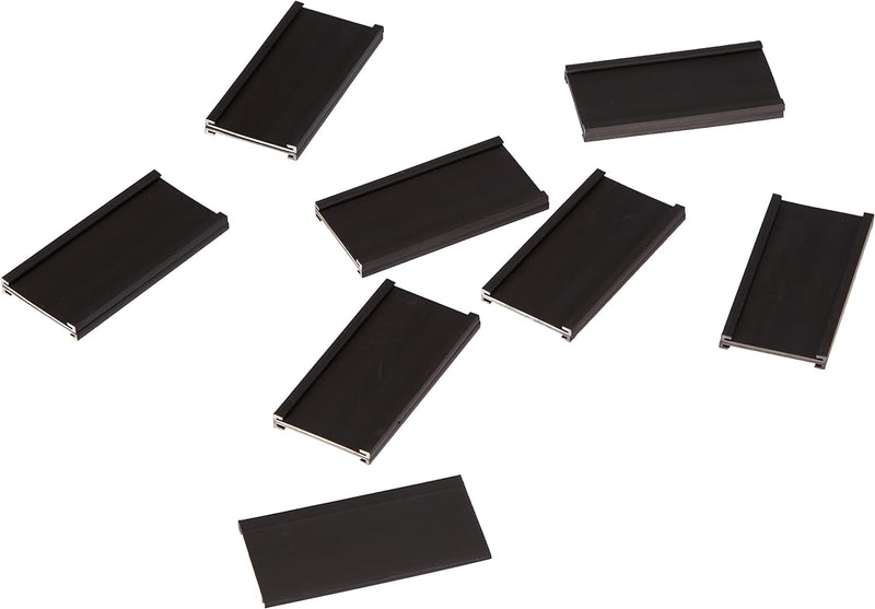 Legamaster 7-450600 Magnetische Etikettenträger für Whiteboards, 36 Stück, 30 x 60 mm, schwarz, 30 x