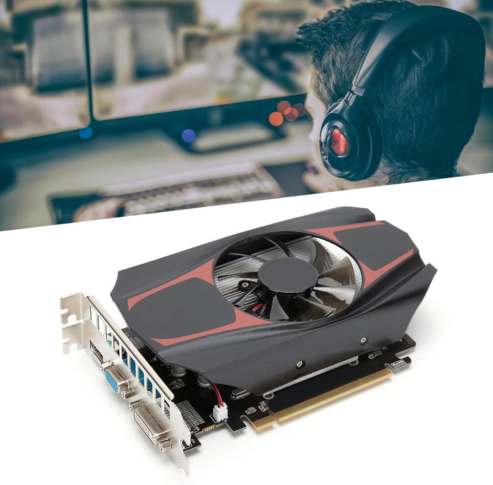 Dpofirs HD7670 1GB Computer-Grafikkarte, 128bit DDR5 650MHz 1000MHz, PCI Express 2.0, rauscharme Vid