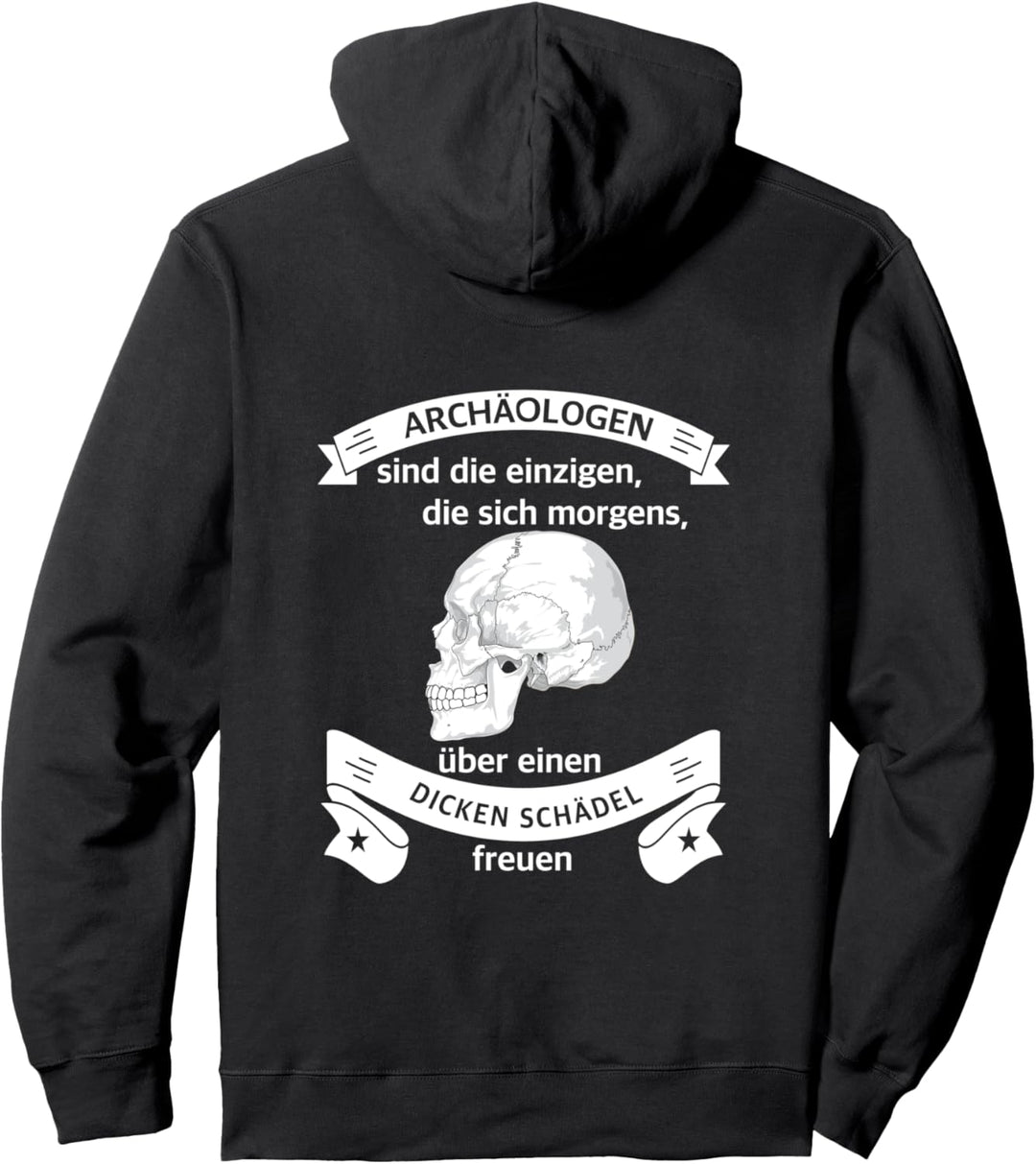 Archäologen Schädel | Geschenk für Archäologie Studenten Pullover Hoodie