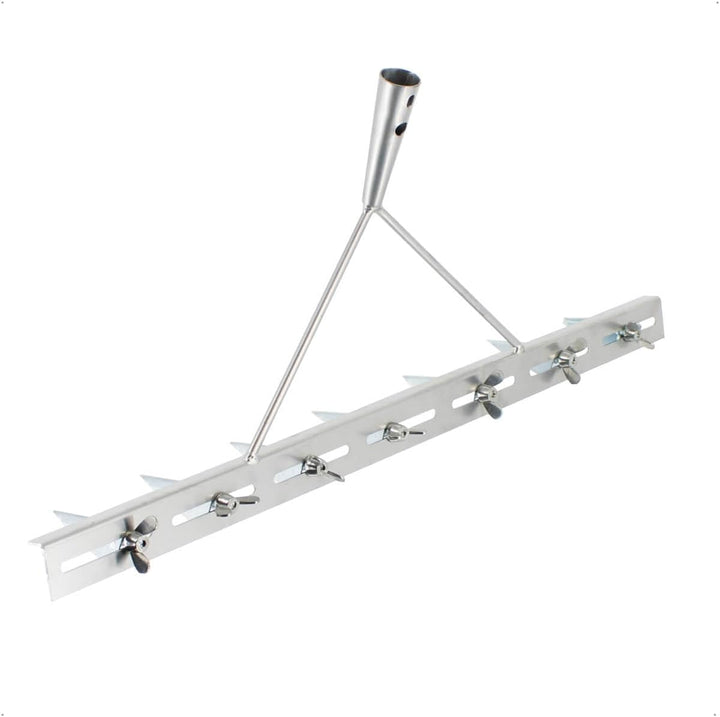 Rekord Rillenzieher (Stahl, pulverbeschichtet) ohne Stiel, 7 verstellbaren Scharen, Arbeitsbreite: c