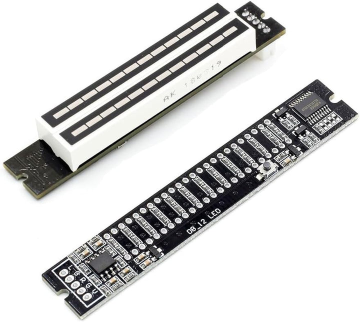 Musikspektrumanzeige, Dual 12-Bit Stereo Musik Audio Spektrum Füllstandsanzeige VU Meter, Einstellba