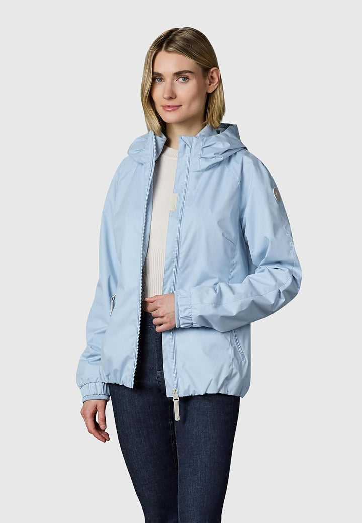 Ragwear Damen wasserdichte Übergangsjacke leichte Jacke kurz mit Kapuze Dizzie Intl XS-6XL XS Arctic