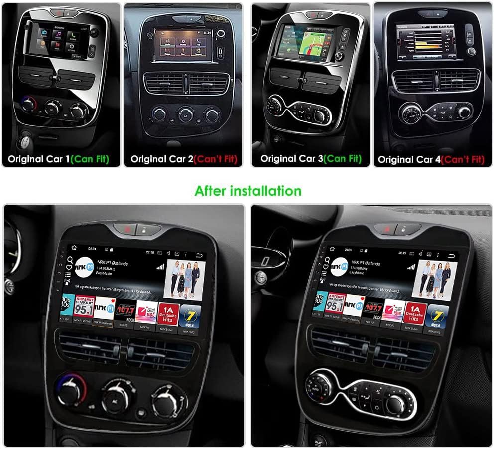 [6GB+128GB] Android 15 Autoradio für Renault Clio 4 ZOE (2012-2019)-[Integriertes CarPlay/Android Au