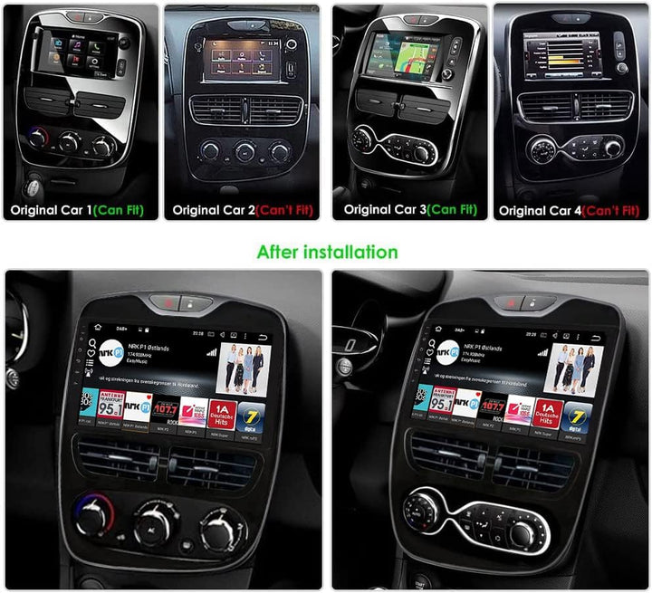 [6GB+128GB] Android 15 Autoradio für Renault Clio 4 ZOE (2012-2019)-[Integriertes CarPlay/Android Au