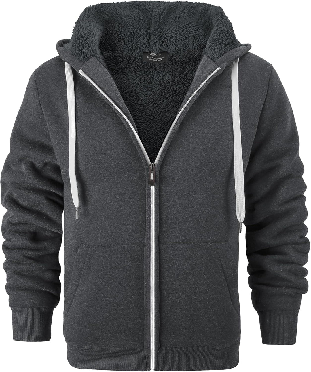 igeekwell Herren Hoodie, Herren Reissverschluss Kapuzenpullover Kapuze Casual Sweatshirt Classic Far
