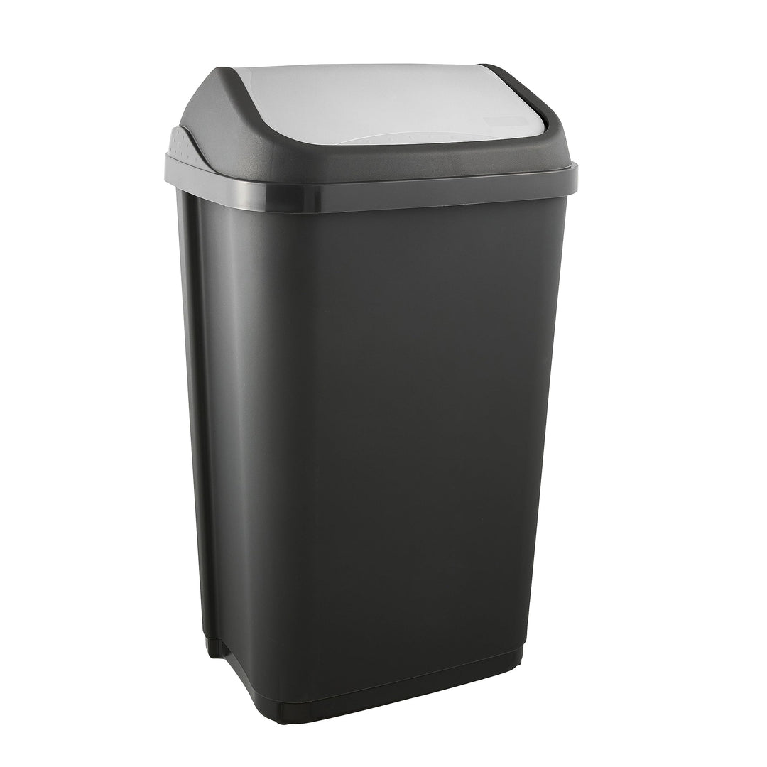 keeeper Mülleimer mit Schwingdeckel, 50 l, Swantje, Graphit-Grau 50 L Graphit, 50 L Graphit