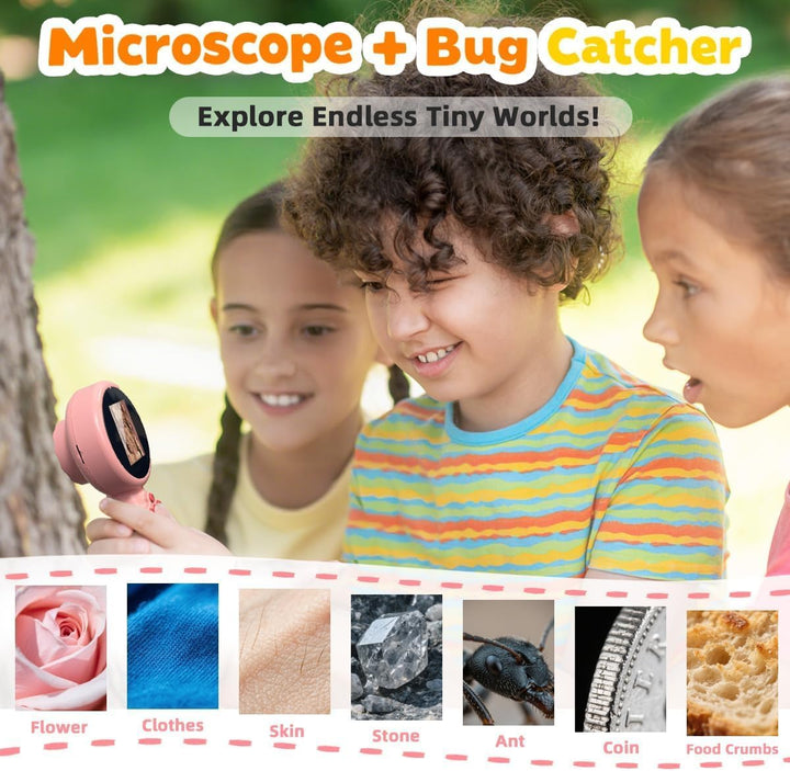 1000X Handheld Digital Mikroskop für Kinder – 4K 5,1 cm Bildschirm, wiederaufladbares Mini Labster t