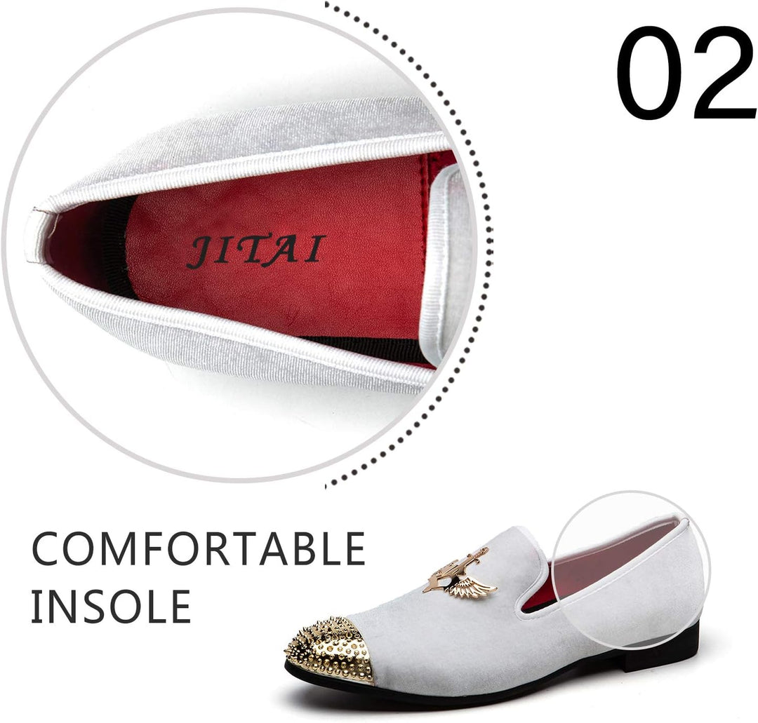JITAI Herren leichte Schuhe Kunstleder Slipper für Männer und Mode Mokassins Herren Freizeitschuhe 4