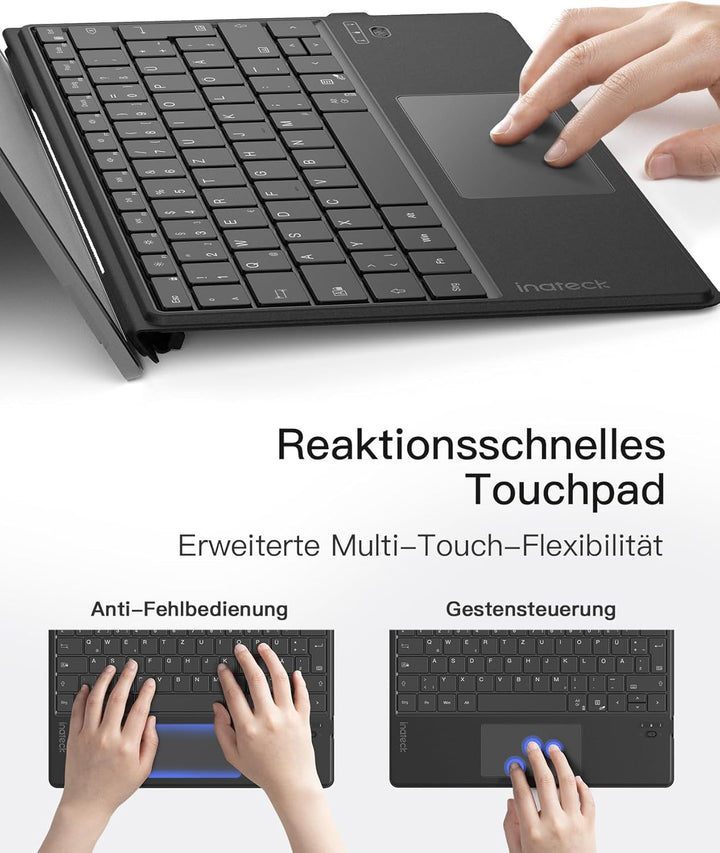 Inateck Surface Pro 9 Tastatur,Kompatibel mit Surface Pro 11/10/9/8/X, KI-Funktion,Surface Tastatur