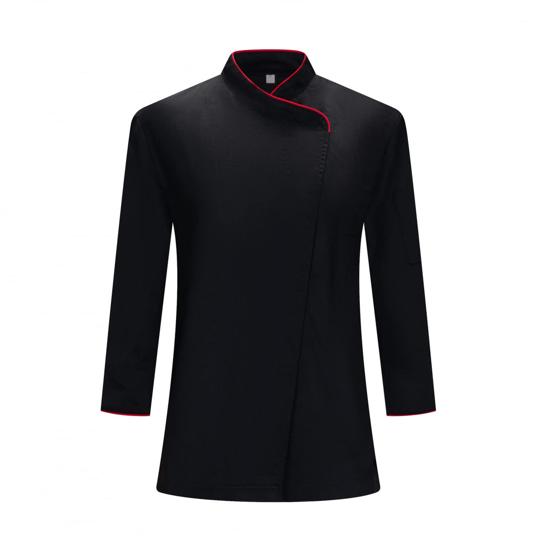 MISEMIYA Damen KOCHJACKE KZ-703 3XL Kochjacken Herren 703 - Schwarz, 3XL Kochjacken Herren 703 - Sch