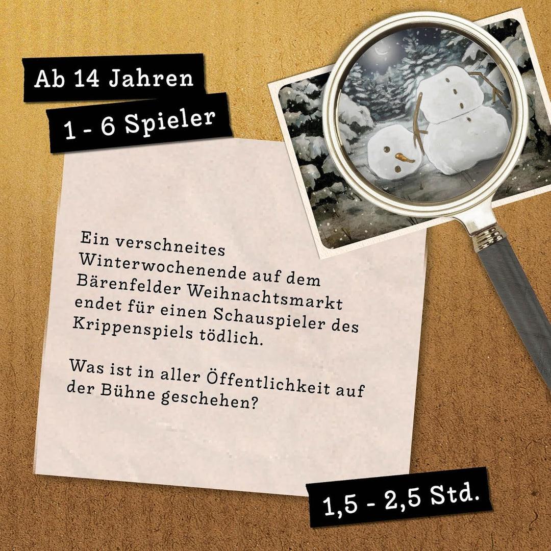 Hidden Games Tatort - Eiskaltes Verbrechen - Der Winterkrimi - Deutsch - Realistisches Krimispiel, s