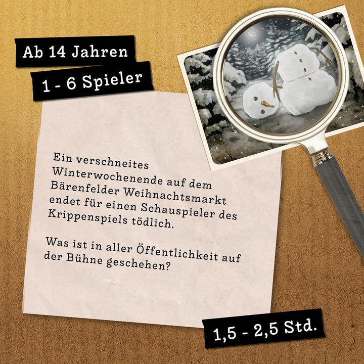 Hidden Games Tatort - Eiskaltes Verbrechen - Der Winterkrimi - Deutsch - Realistisches Krimispiel, s
