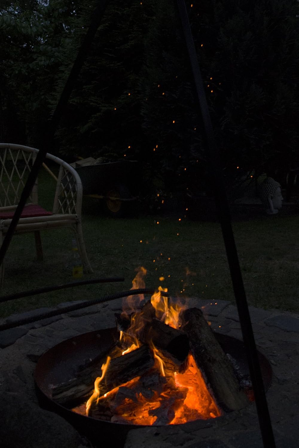 Garten Kumpel Klöpperboden mit Griffen Ø 79 cm Madrid Feuerschale Pflanzschale 41002 Klöpperboden Ø8