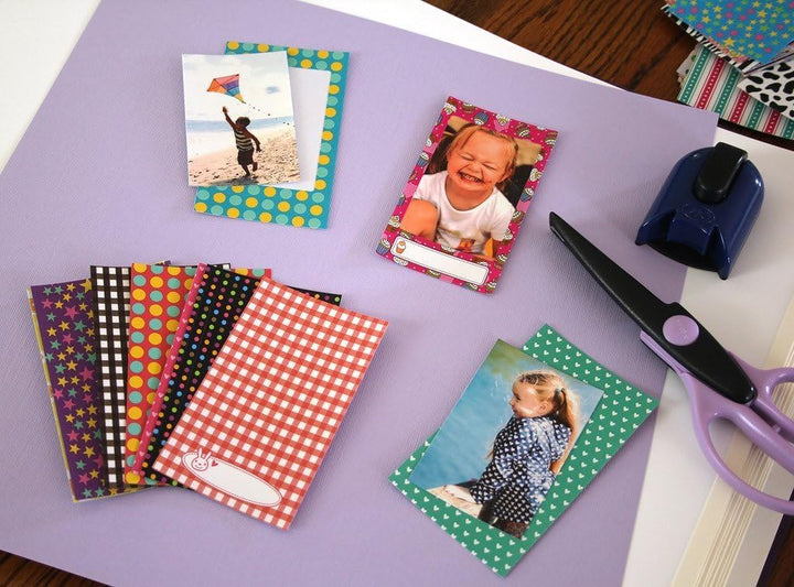 Zink Bunte, lustige & dekorative Fotorahmen Aufkleber für 2x3 Fotopapier Projekte - Packung mit 100