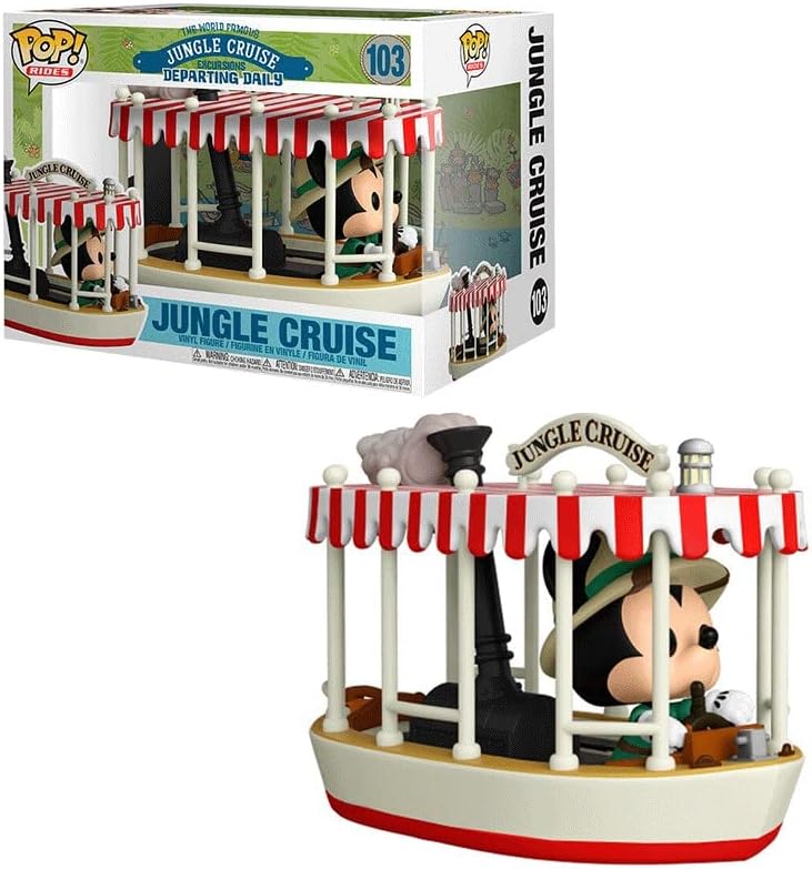 Funko Pop! Rides: Jungle Cruise Boat Cruise - Skipper Mickey mit Boat - Vinyl-Sammelfigur - Geschenk