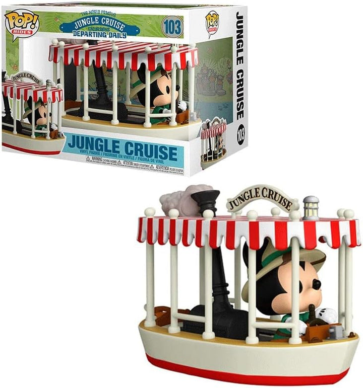 Funko Pop! Rides: Jungle Cruise Boat Cruise - Skipper Mickey mit Boat - Vinyl-Sammelfigur - Geschenk