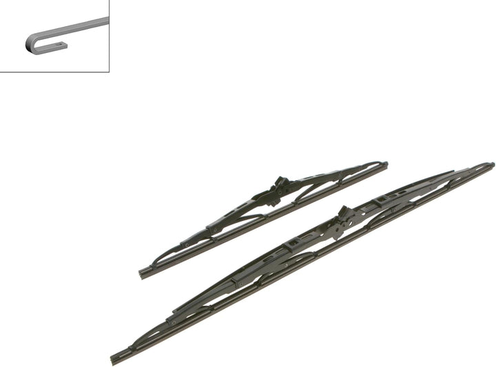 Bosch Scheibenwischer Super Plus Spoiler SP24/16S, Länge: 600mm/400mm − Set für Frontscheibe - Nur f