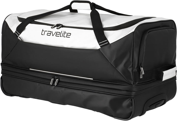 Travelite Trolley Reisetasche mit Rollen aus wasserabweisendem Material, Basics Weichgepäck Rolltasc