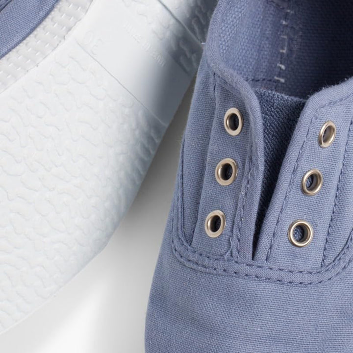 Pisamonas Leinwand-Sneakers ohne Schnürsenkel mit Gummispitze 21 EU Blau, 21 EU Blau