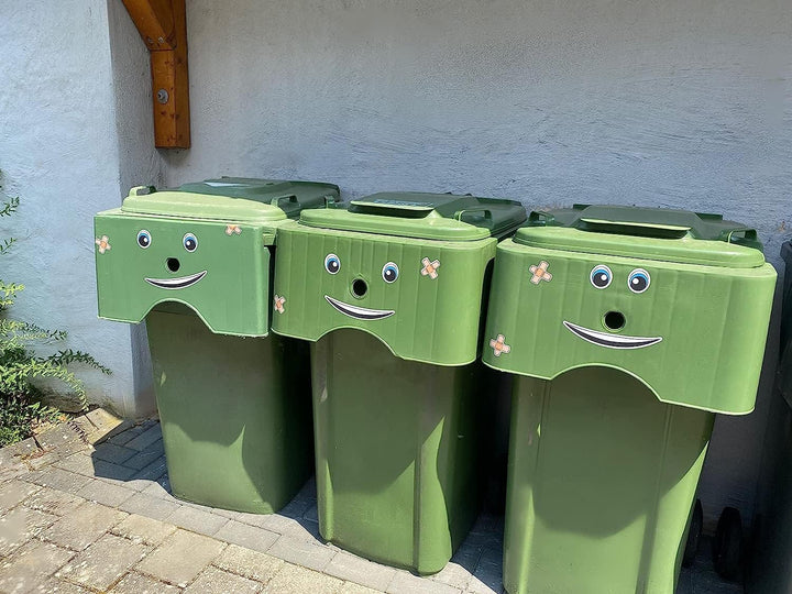 4X Aufkleber Gesicht Augen für Saugroboter Staubroboter Mähroboter Wischroboter Thermomix Staubsauge