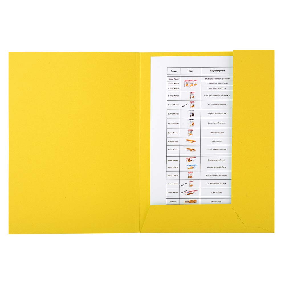 Exacompta 445009E Packung mit 50 Aktenmappen Forever, 2 Klappen (aus recyceltem Karton 280g/qm, umwe