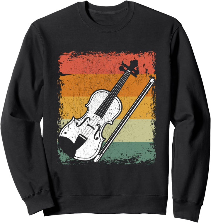 Retro Geigenspieler Geschenk Musik Vintage Violine Geige Sweatshirt