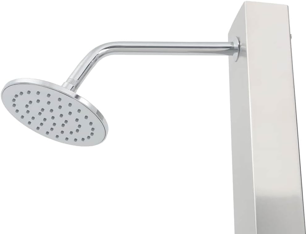vidaXL Gartendusche mit Bodenelement Aussendusche Dusche Garten Duschwanne Campingdusche Pooldusche