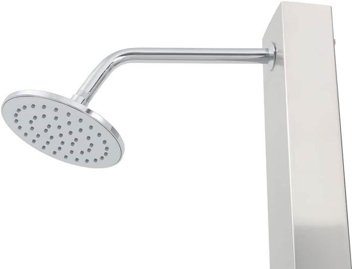 vidaXL Gartendusche mit Bodenelement Aussendusche Dusche Garten Duschwanne Campingdusche Pooldusche