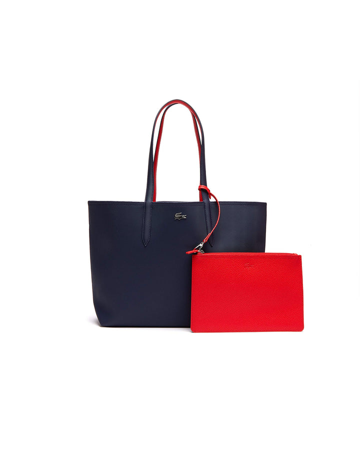 Lacoste Damen Nf2142aa Einkaufstasche Marine 166 Rouge