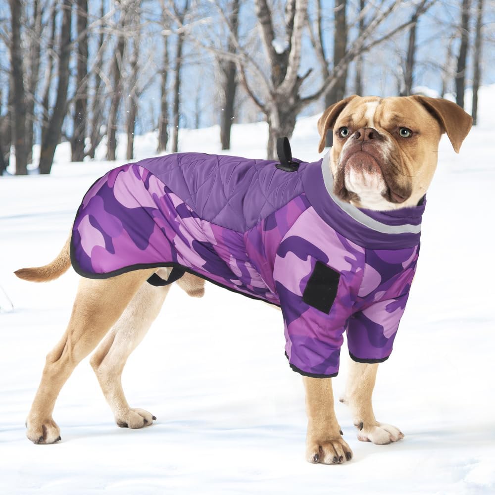 OCSOSO Hundemantel Winter, Hundejacke Hundepullover für Kleine Mittlere Grosse Hunde - Wasserdicht W