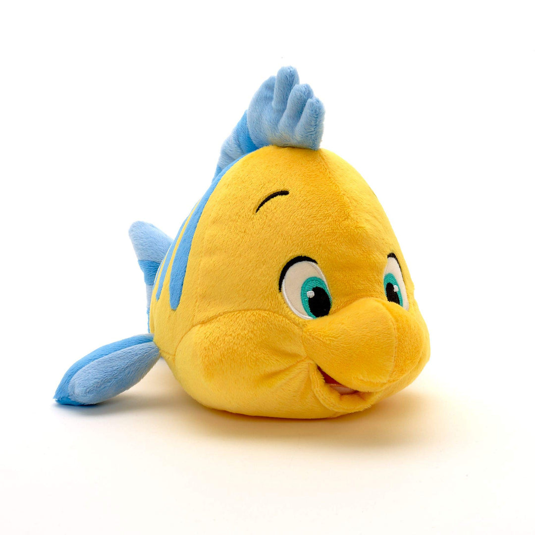 Disney Store Offizielles Flunder-Kuscheltier für Kinder, Arielle, die Meerjungfrau, Fischkuscheltier
