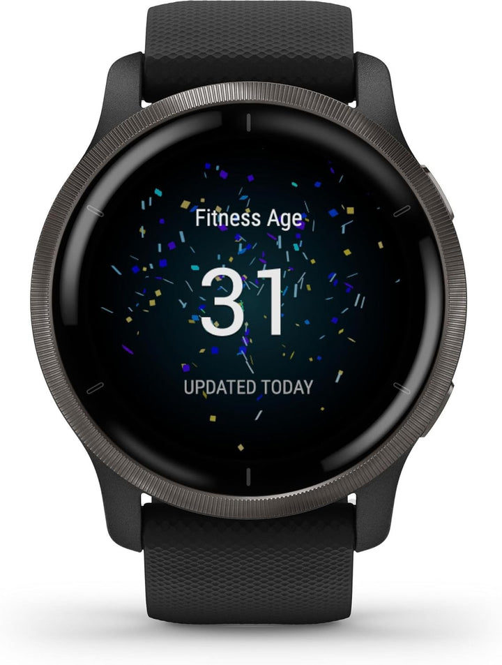 Garmin Venu 2 – GPS-Fitness-Smartwatch mit ultrascharfem 1,3“ AMOLED-Touchdisplay, umfassenden und G