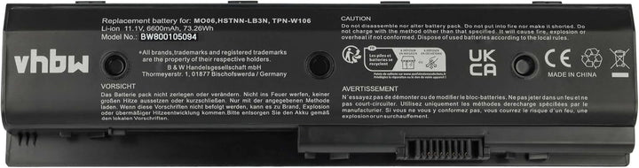 vhbw Akku 6600mAh Notebook Laptop HP Pavilion Envy dv7 dv4 dv6 m6 Ersatz für 671567-421 671567-831 6