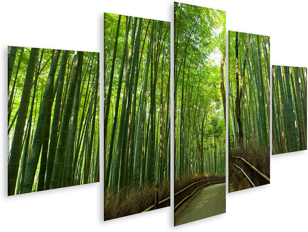 islandburner Bild auf Leinwand Berühmte Bambushain Bei Arashiyama Kyoto Japan Bilder Wandbilder Post
