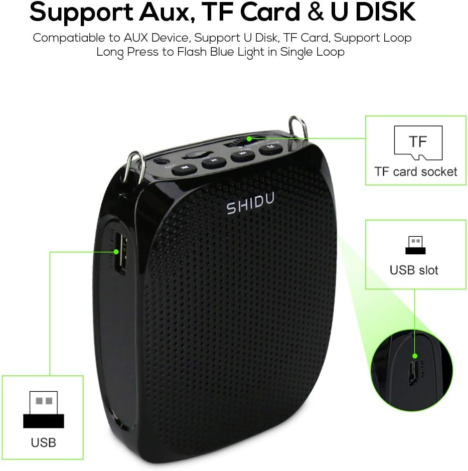 Sprachverstärker Drahtloser Kabellos Stimmverstärker Original shidu Voice Amplifier Pa System Lautsp