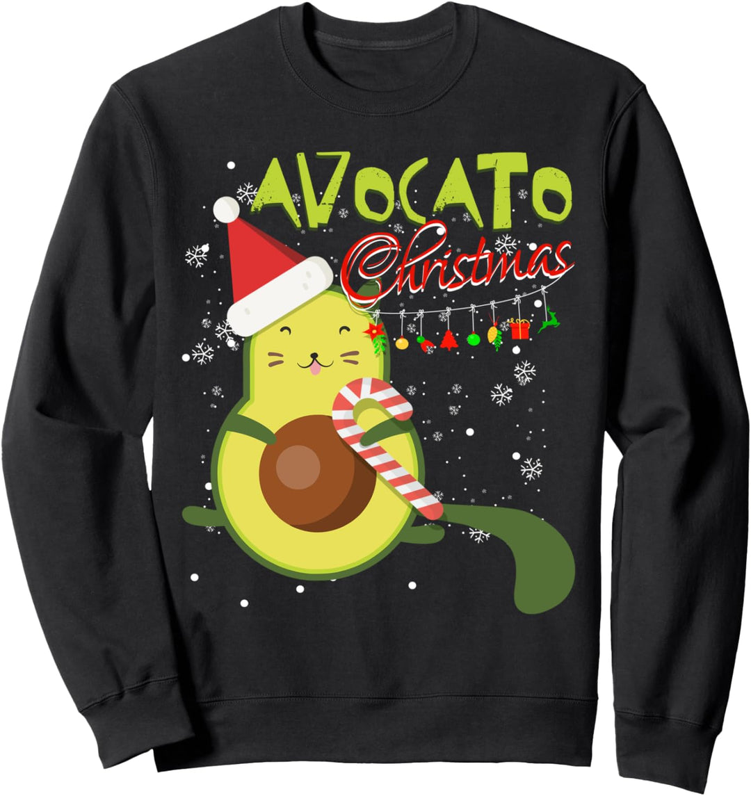 Avocato Niedliches Katzen Avocado Geschenk Sweatshirt
