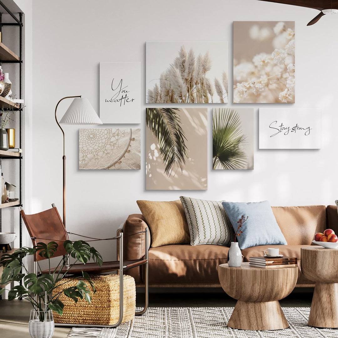 Muralo - Wandbilder Set - Leinwand Bilder Aufhängefertig - das Leinwandbilder Set - Bilder für Wohnz